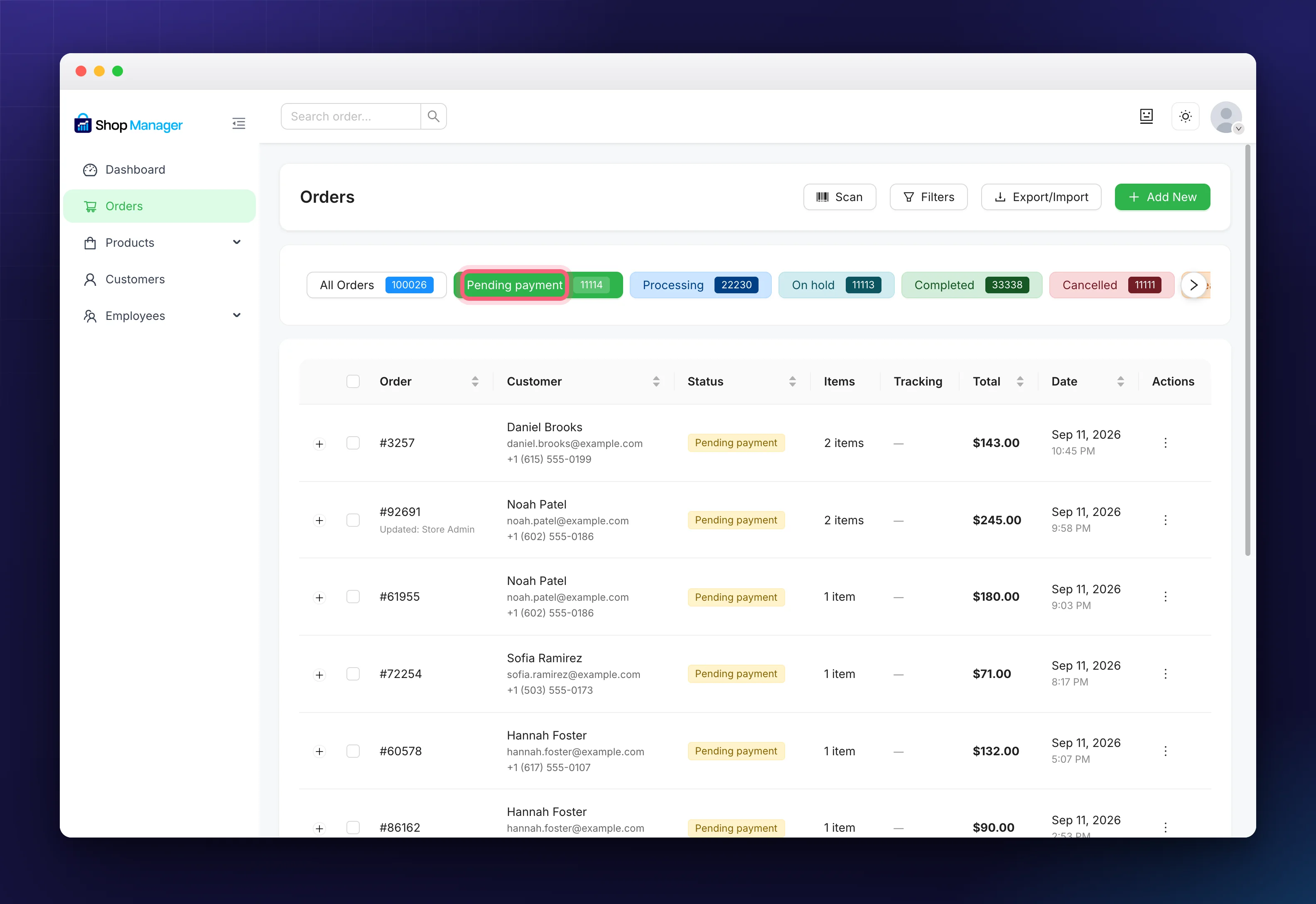 Where a dashboard insight card action link takes you